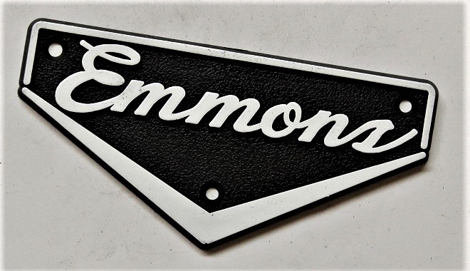 EMMONS PLASTIC BADGE